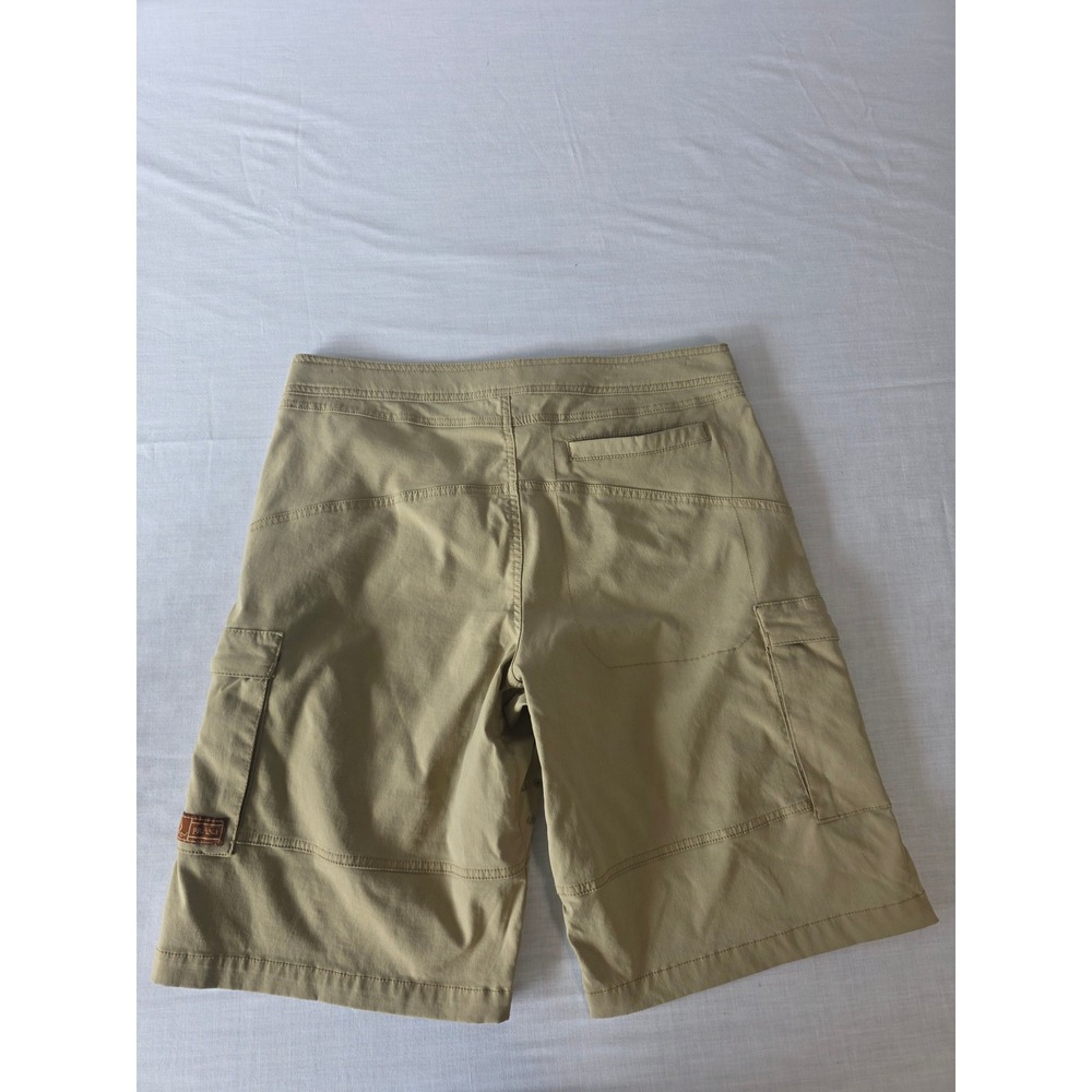 Prana Zion Cargo Shorts Stretch Nylon Belted Khaki Mens Size Medium Hiking Trail - Picture 8 of 8